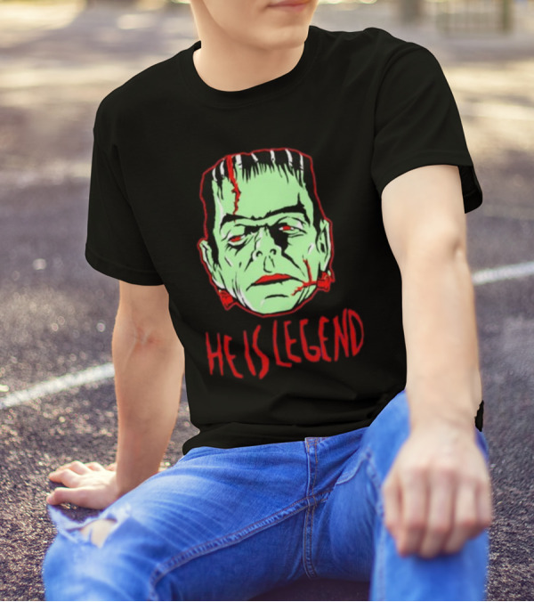 He Is Legend Frankenstein's Monster Face T-Shirt
