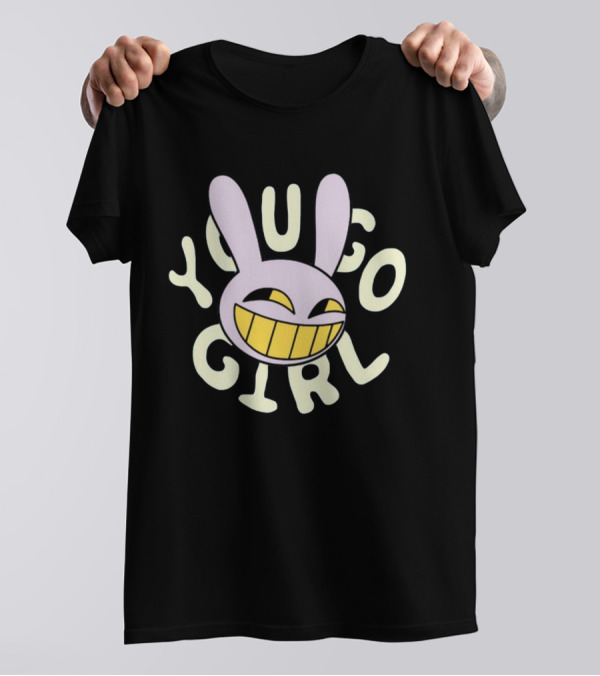 YOU GO GIRL JAX ICONIC QUOTE RABBIT SMILEY FACE дживон 1997 T-Shirt