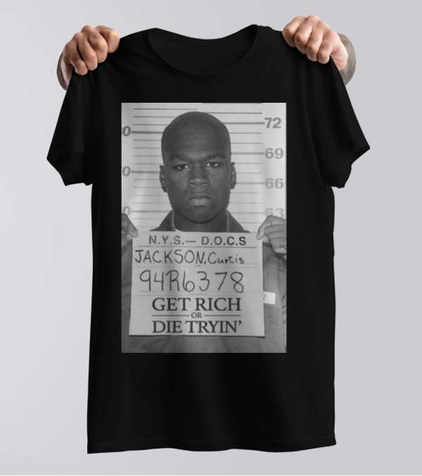 N.Y.S. D.O.C.S. 94R6378 Get Rich Or Die Tryin' Jackson Curtis T-Shirt