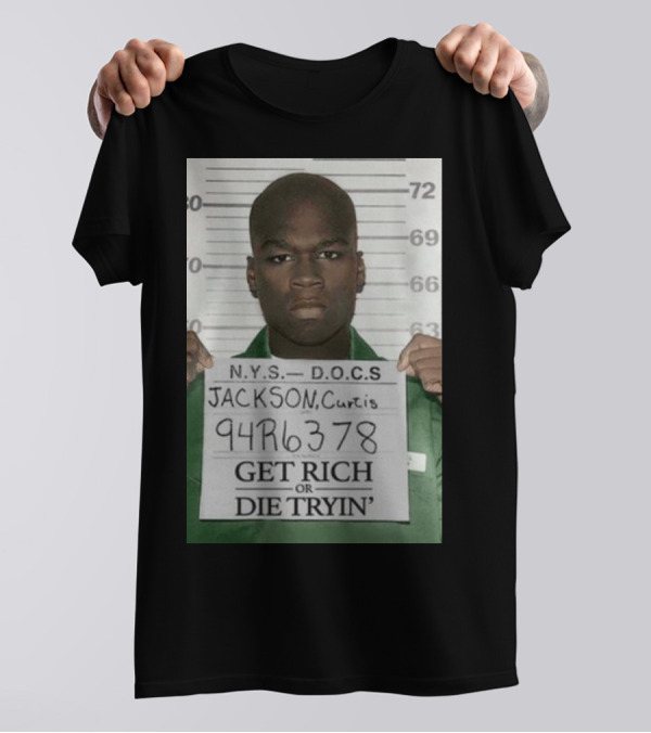 Curtis Jackson Get Rich Or Die Tryin' Mugshot 94R6378 T-Shirt