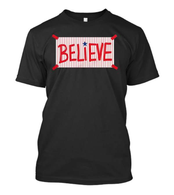 Philadelphia Believe Star Red Stripes T-Shirt