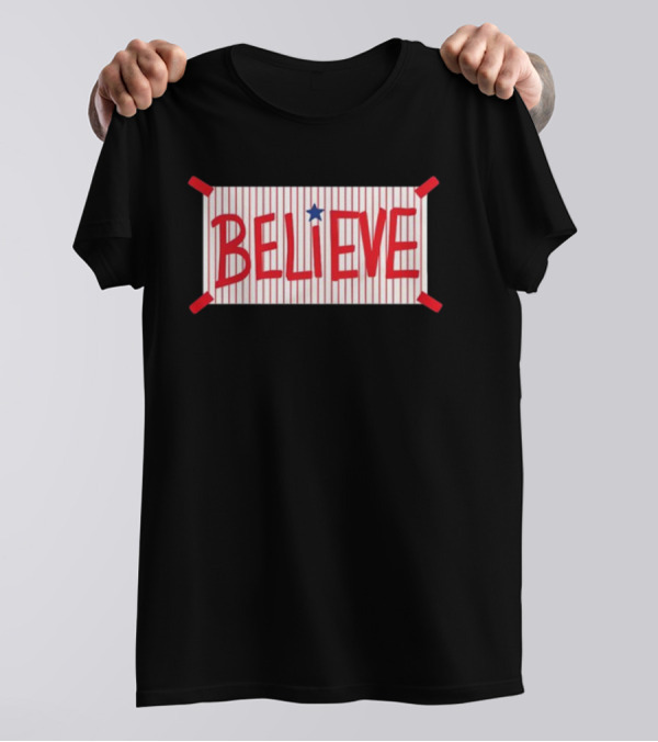 Philadelphia Believe Star Red Stripes T-Shirt