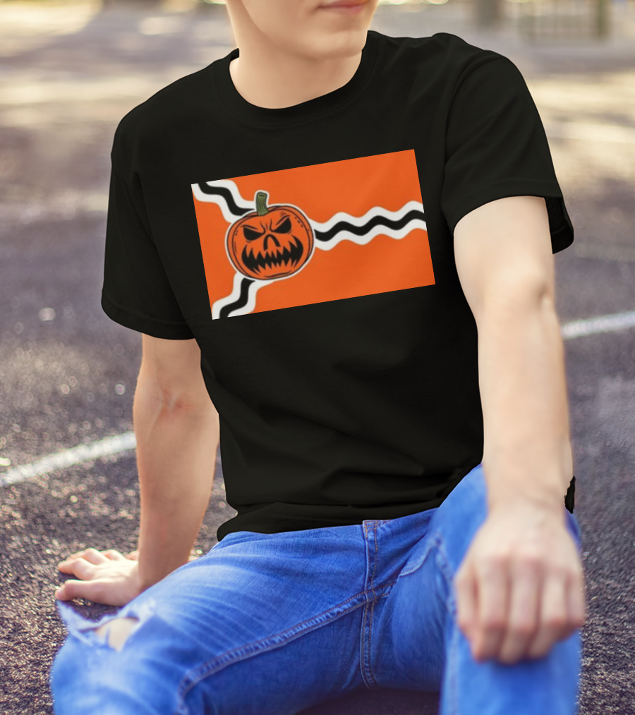 St. Louis Flag Inspired Pumpkin Halloween T-Shirt