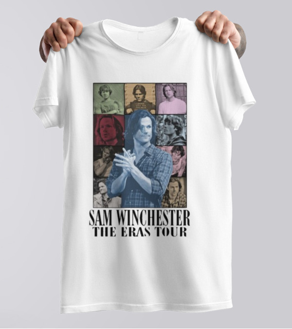 Sam Winchester The Eras Tour Retro Collage T-Shirt