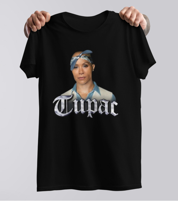 Jada Pinkett Smith Tupac Bandana Crossover T-Shirt