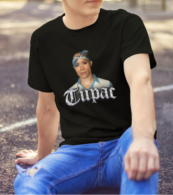 Jada Pinkett Smith Tupac Bandana Crossover T-Shirt