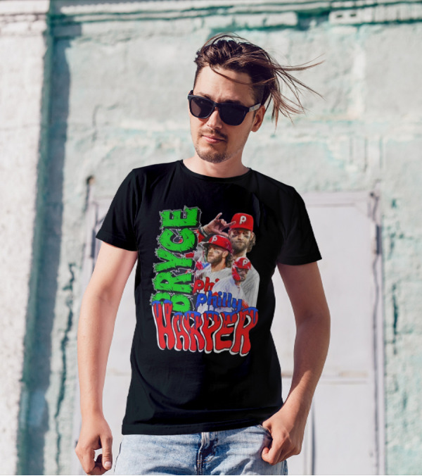 Bryce Harper Philly's Chosen One Phillies Player Red Cap T-Shirt