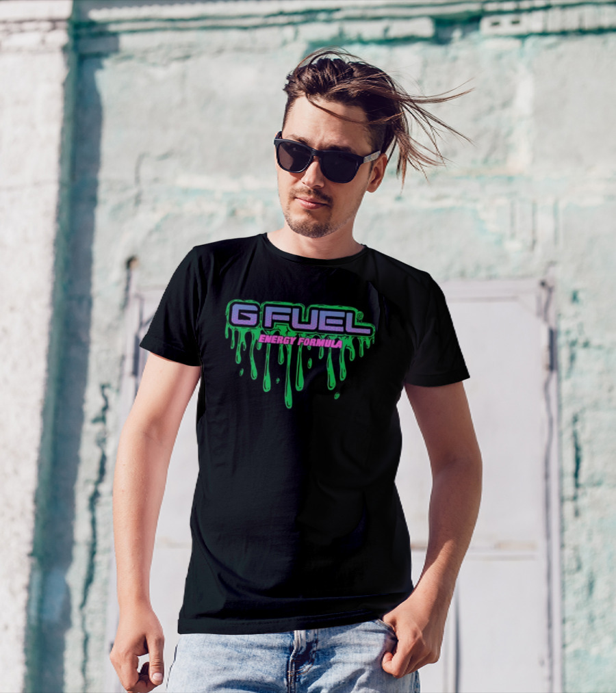 G Fuel Energy Formula Grime Dripping Neon Green T-Shirt