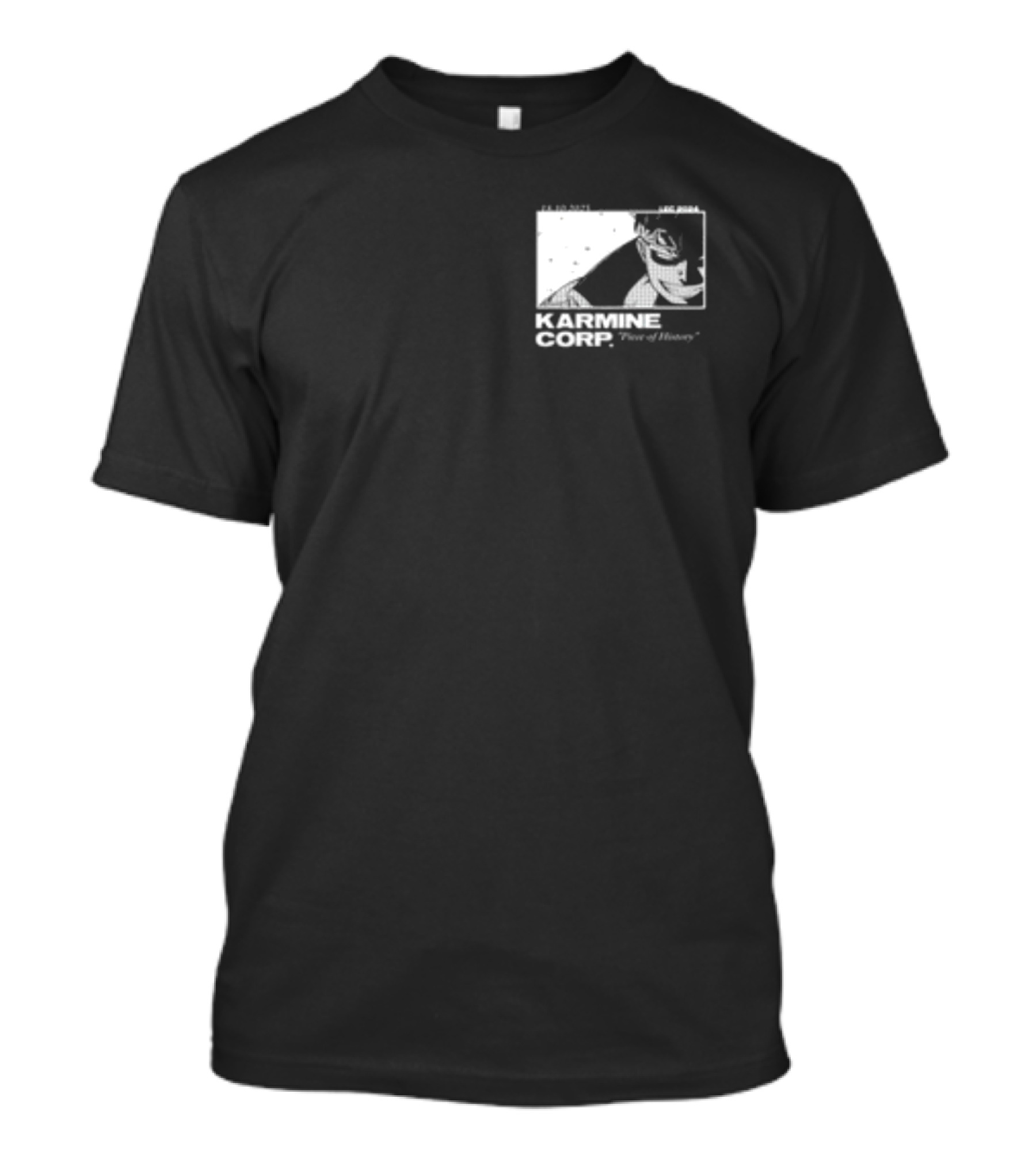 Karmine Corp Piece Of History Manga Style Character Sketch T-Shirt