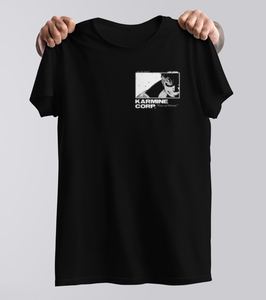 Karmine Corp Piece Of History Manga Style Character Sketch T-Shirt