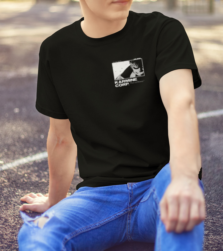 Karmine Corp Piece Of History Manga Style Character Sketch T-Shirt