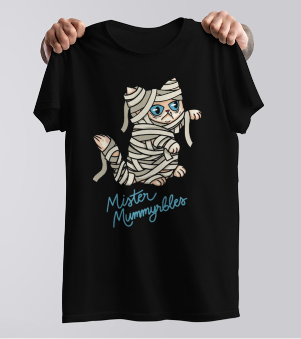 Mister Mummyrbles Lilbub Store Cat Wrapped In Bandages T-Shirt