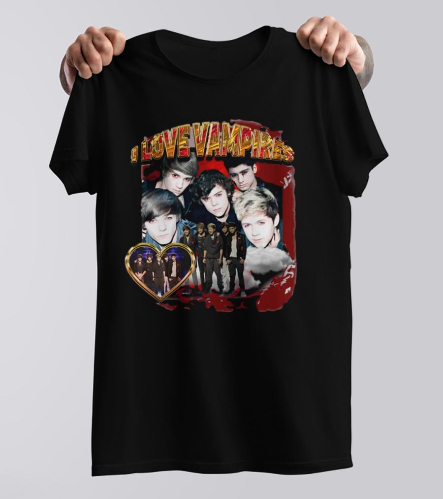 I Love Vampires Sadstreet Band Themed Collection T-Shirt