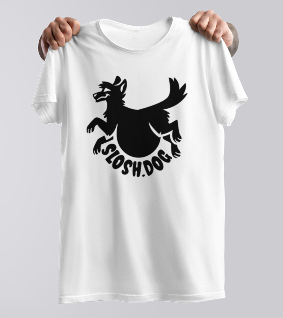 Slosh.Dog Logo Launch Day Sloshdog Playful Canine T-Shirt