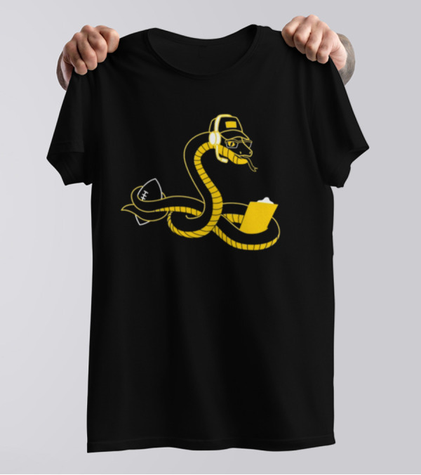 Boagh Constrictor Football Coach Snake With Helmet And Playbook T-Shirt