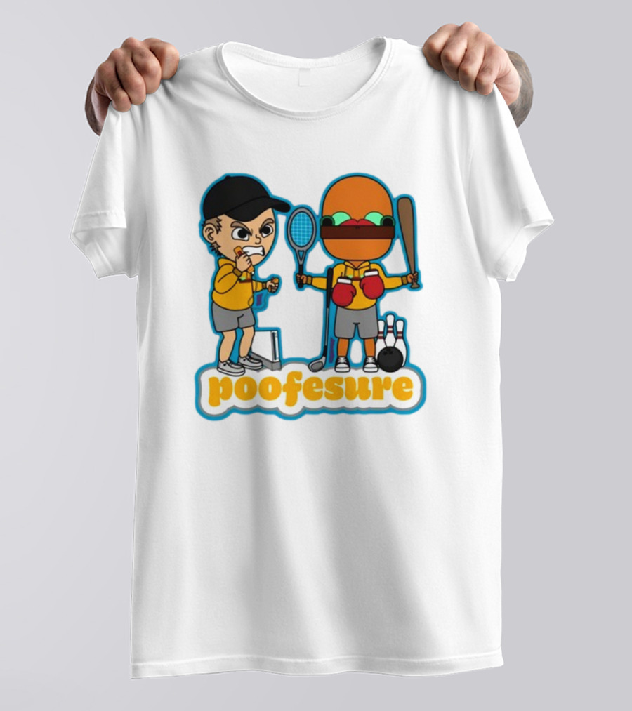 Poofesure Wii Sports Parody With Gaming And Boxing Elements T-Shirt