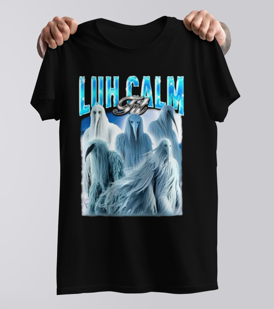 Notsafeforwear Luh Calm Fit Ice Phantom Figures T-Shirt