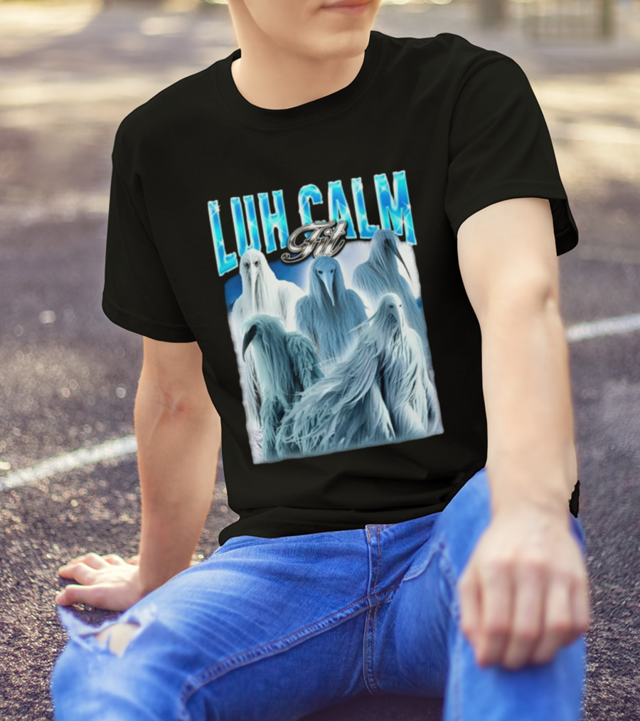 Notsafeforwear Luh Calm Fit Ice Phantom Figures T-Shirt