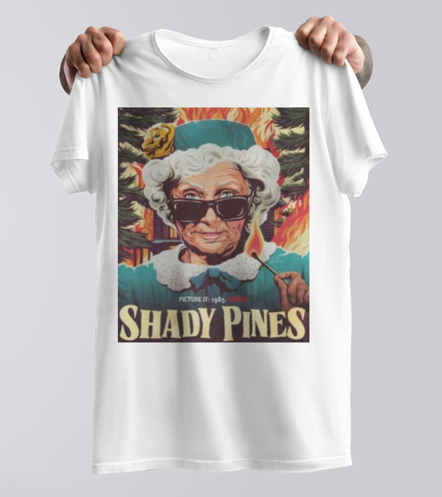 Shady Pines Picture It 1985 Arson Fire Scene T-Shirt
