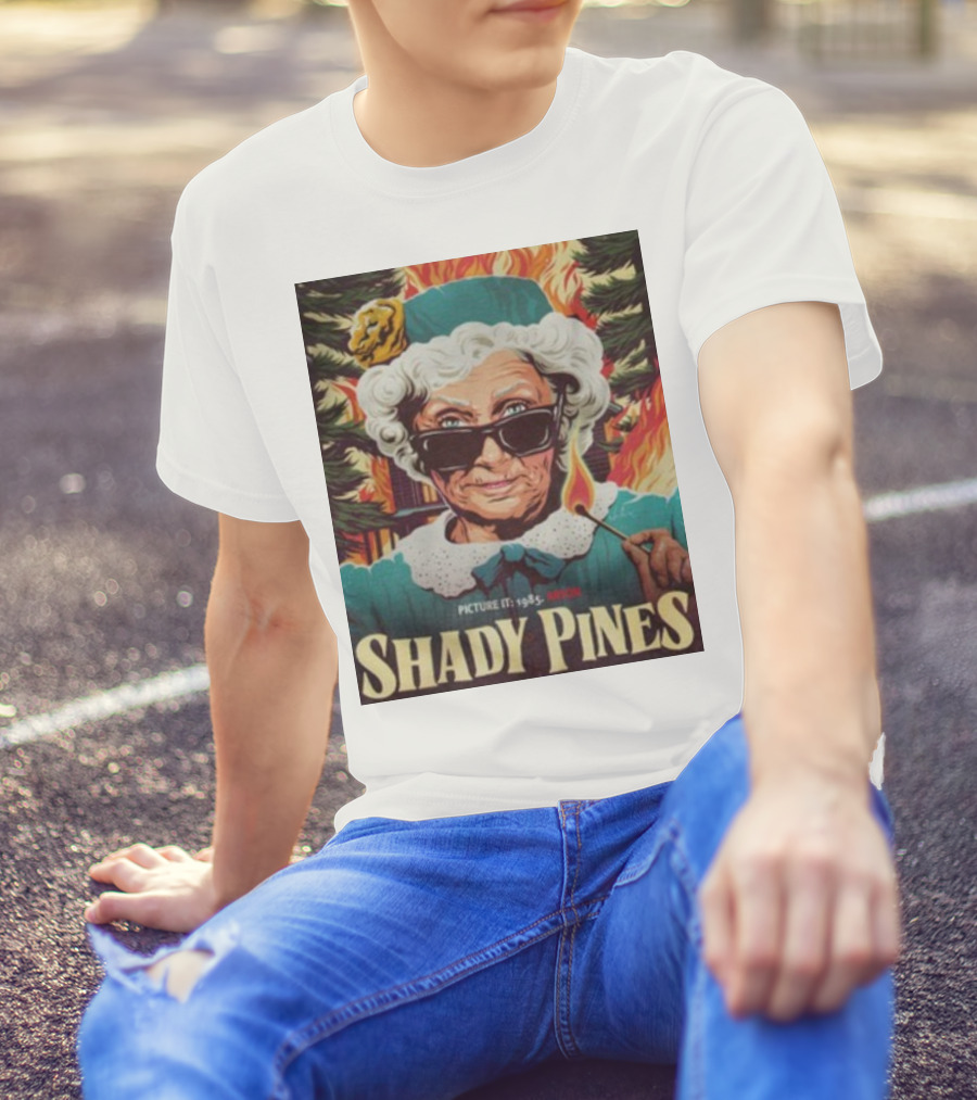 Shady Pines Picture It 1985 Arson Fire Scene T-Shirt