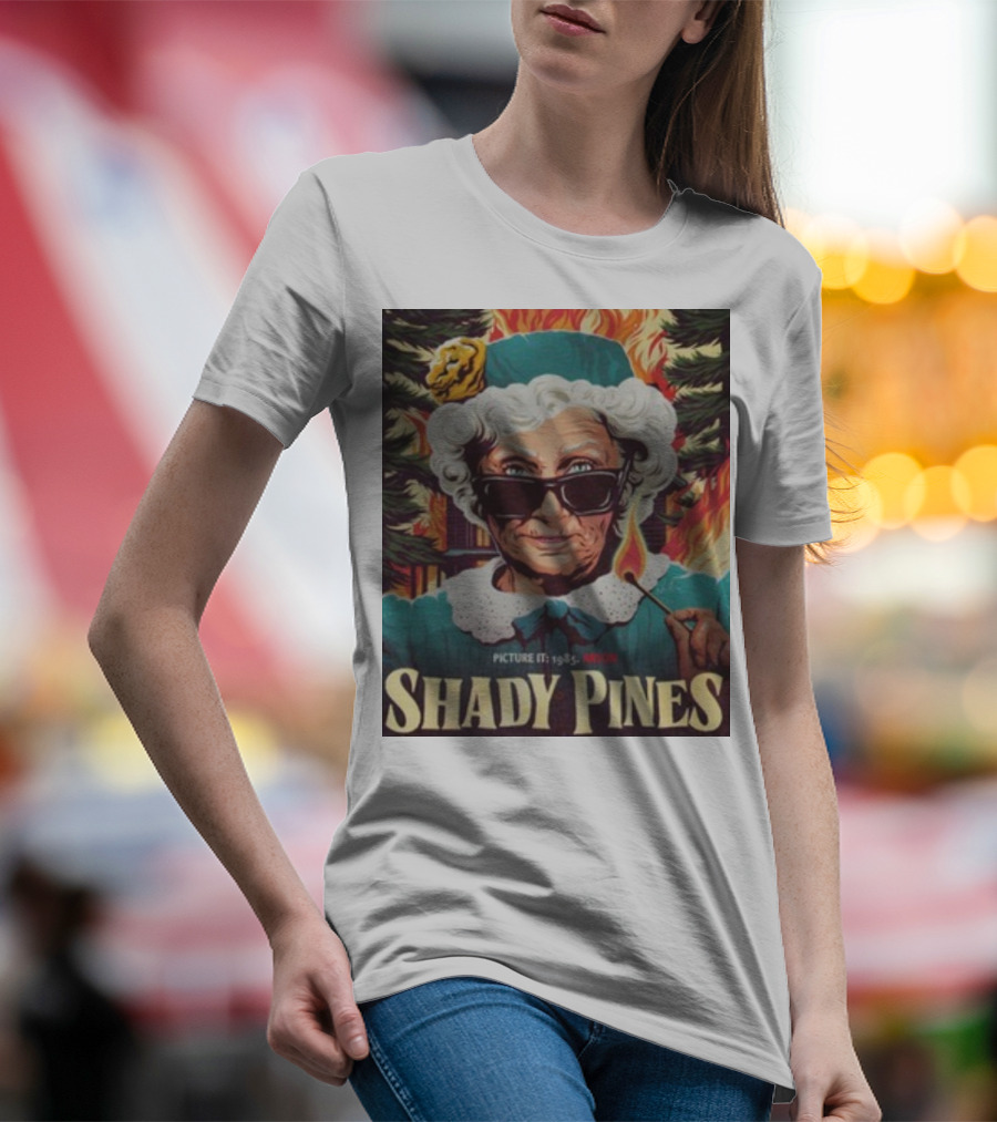 Shady Pines Picture It 1985 Arson Fire Scene T-Shirt