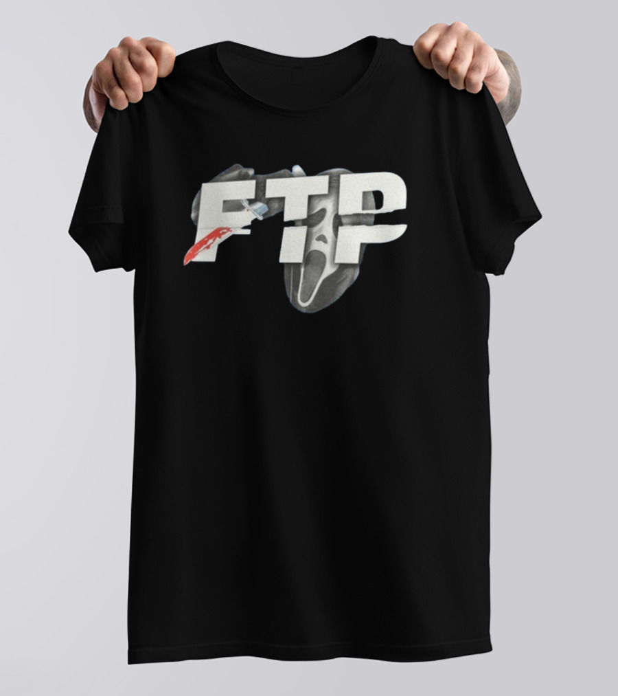 FTP Knife Ghost Mask Halloween T-Shirt