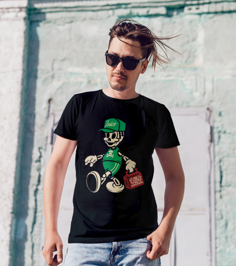 Johnny Cupcakes X 7Uice Skeleton Carrying Bag No 7Uice No Cupcakes T-Shirt