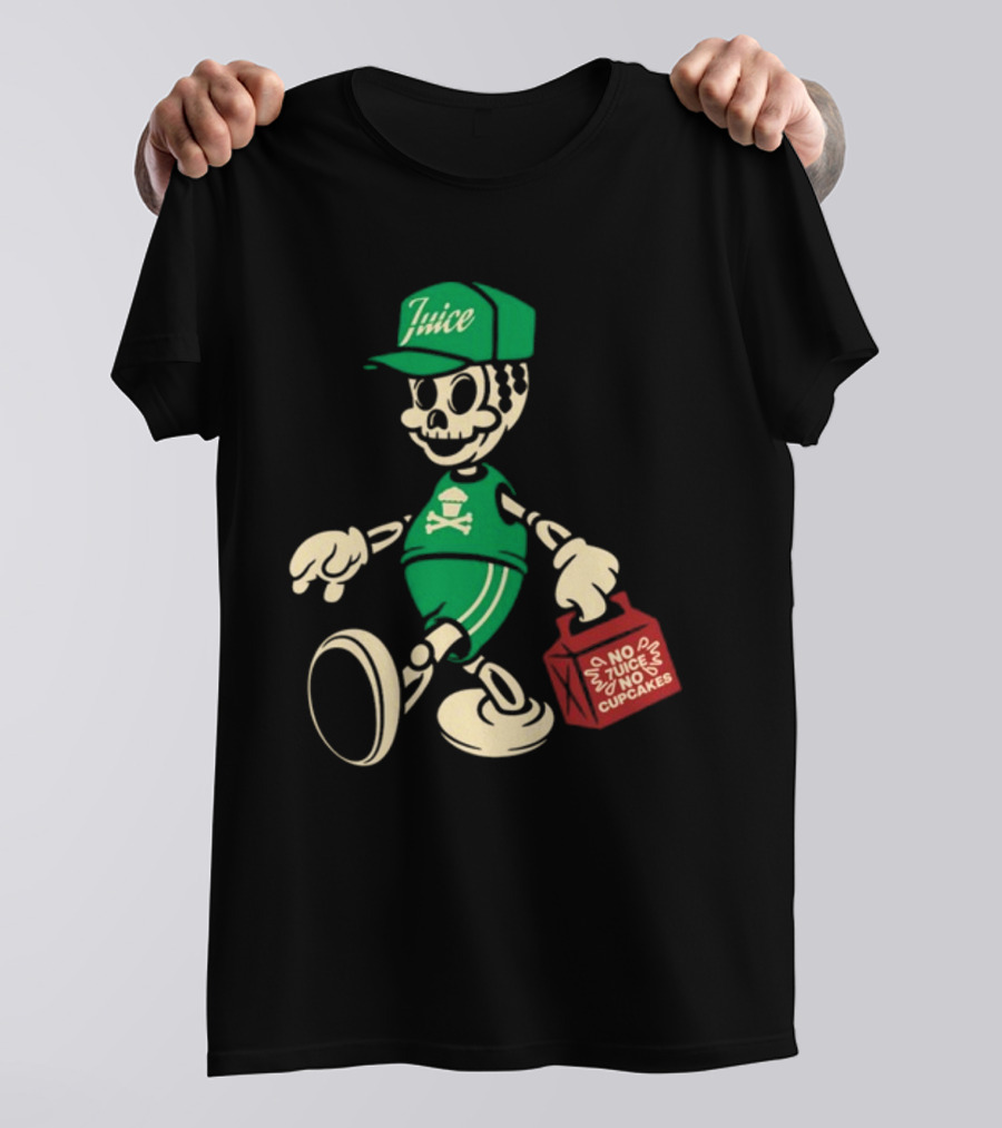 Johnny Cupcakes X 7Uice Skeleton Carrying Bag No 7Uice No Cupcakes T-Shirt
