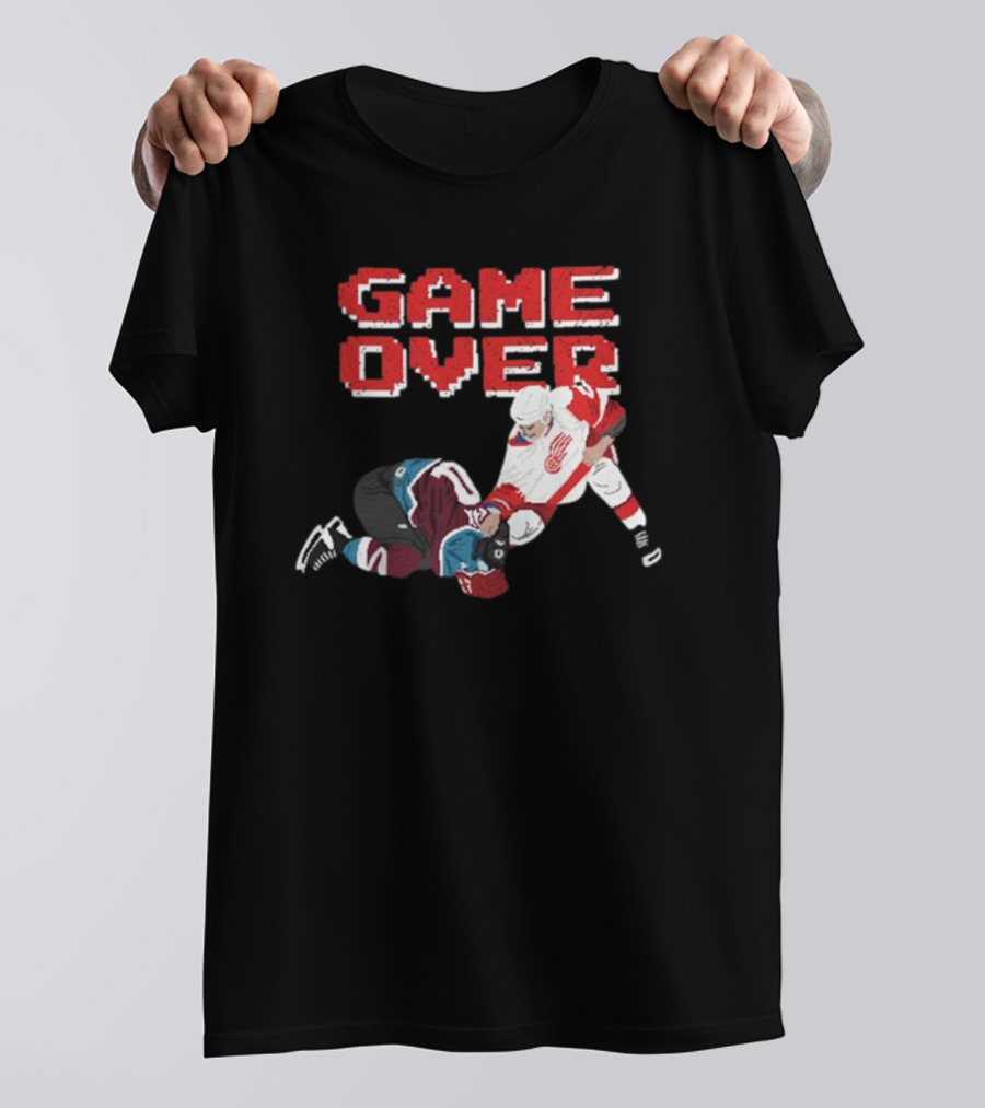 Questionableteez Fight Night Game Over Ice Hockey Showdown T-Shirt