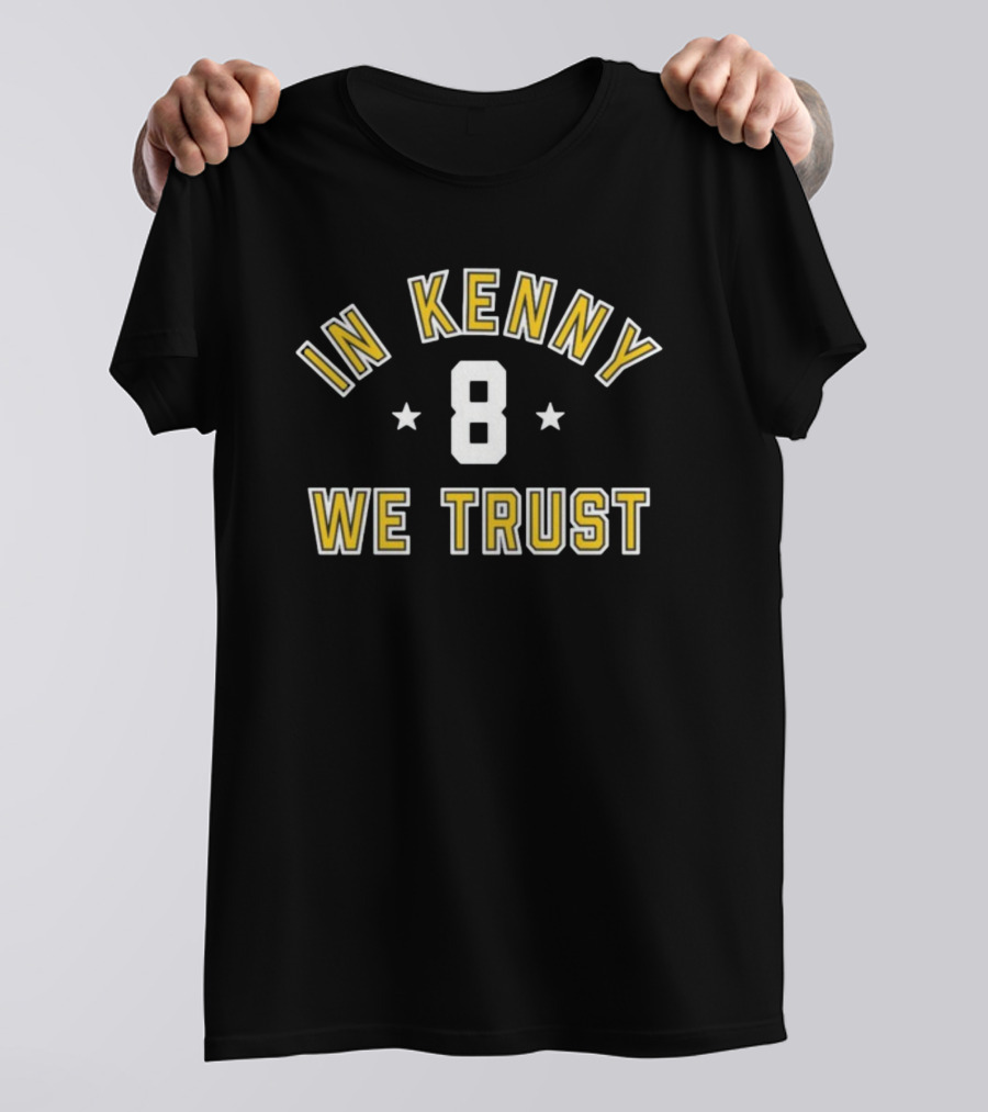Pittsburghclothingcompany In Kenny We Trust Number 8 T-Shirt