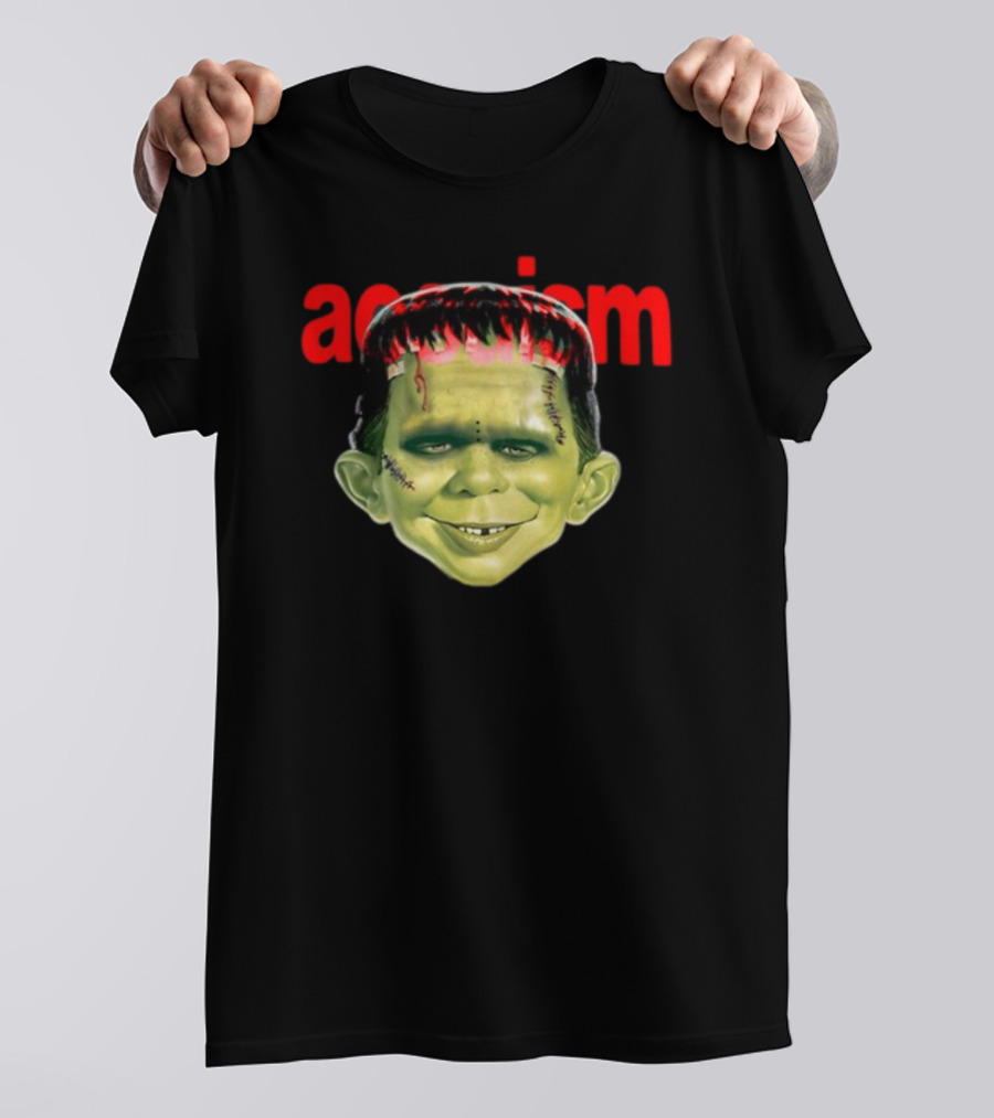 Aosuism Madd Halloween Frankenstein Monster Face T-Shirt