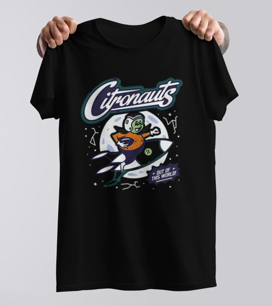 Citronauts Out Of This World Football Space Adventure Eric Desalvo T-Shirt