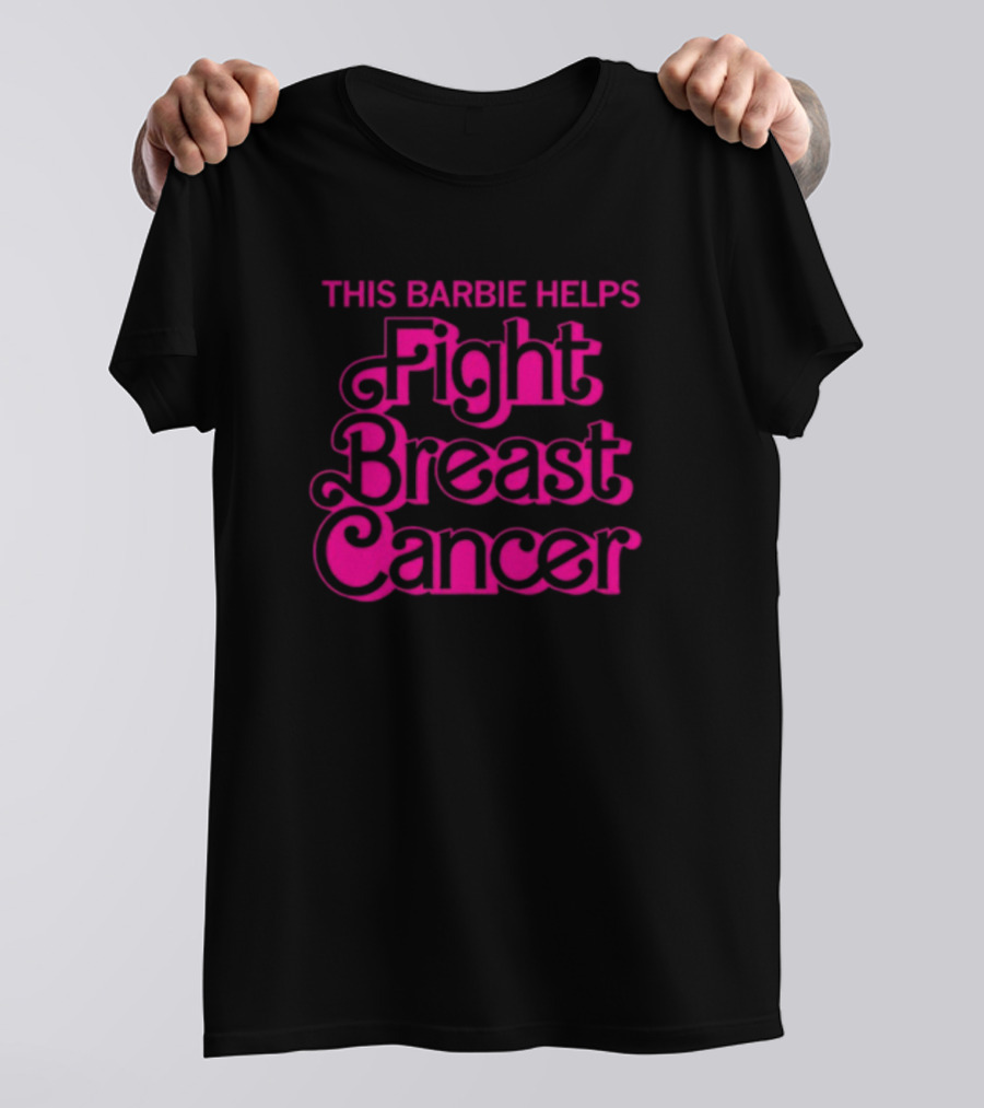 This Barbie Helps Fight Breast Cancer Awareness Campaign T-Shirt