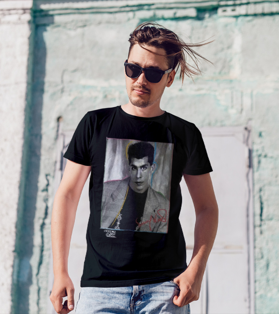 Danny Wood Vintage NKOTB Photo Colorful Outline T-Shirt