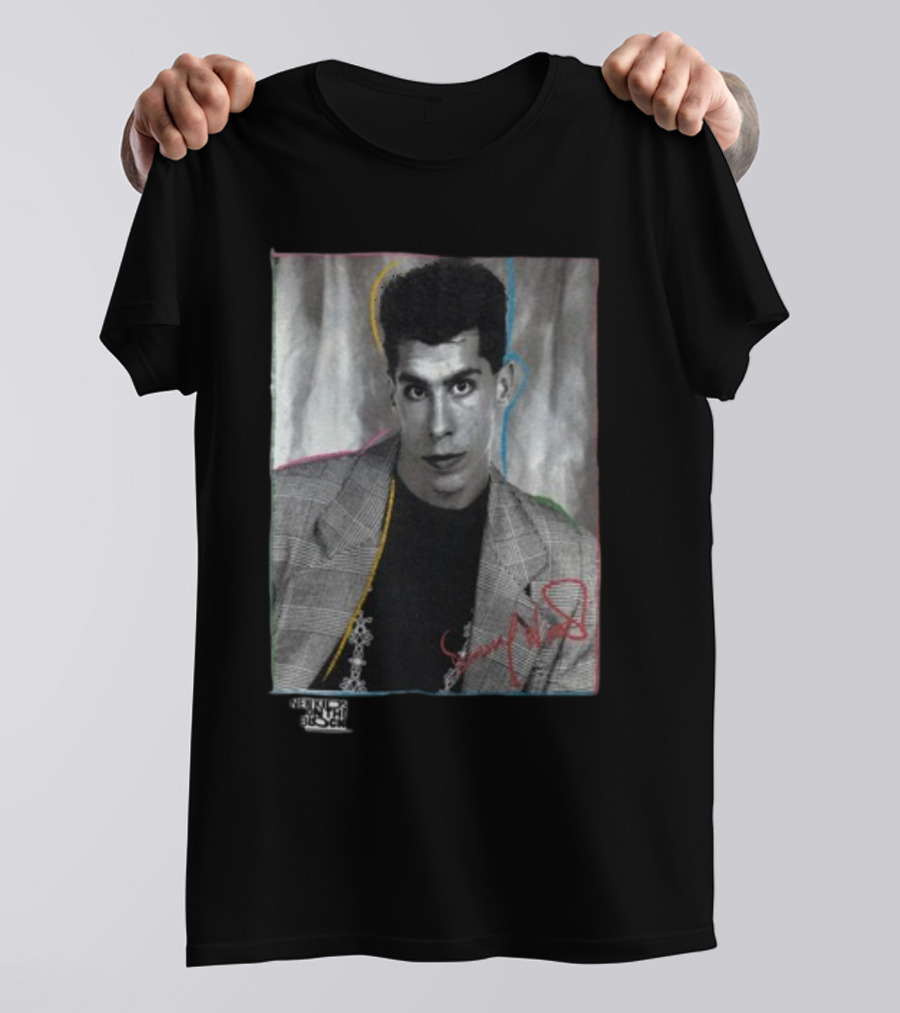 Danny Wood Vintage NKOTB Photo Colorful Outline T-Shirt