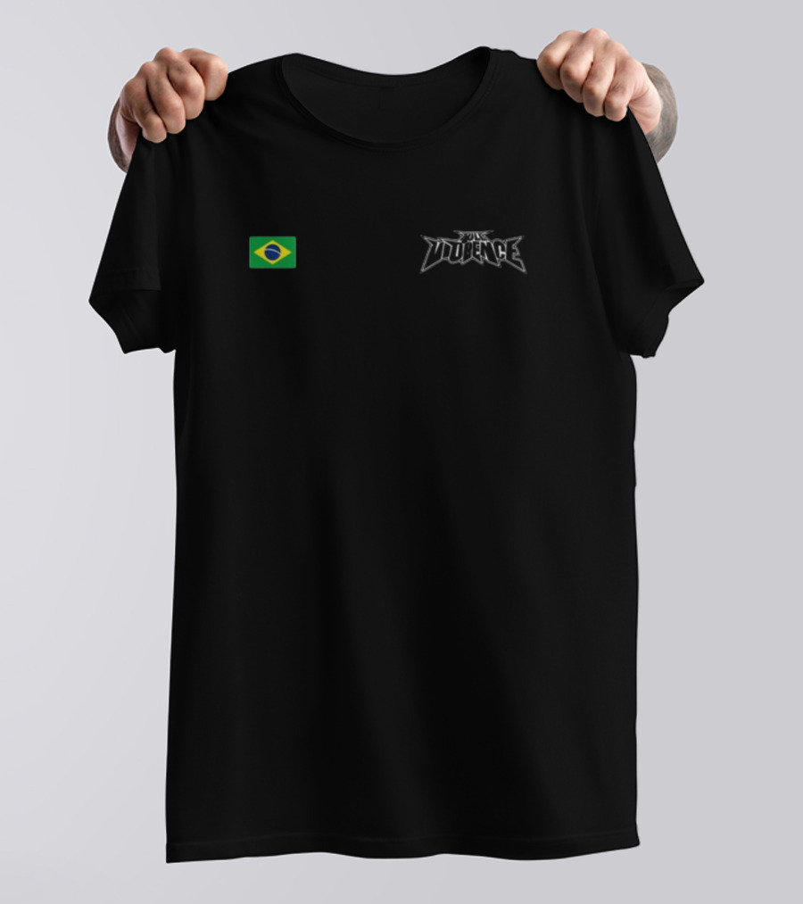 Jailton Almeida Brazil Flag Full Violence T-Shirt