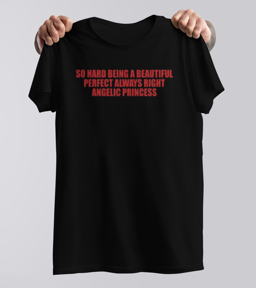 So Hard Being A Beautiful Perfect Always Right Angelic Princess T-Shirt