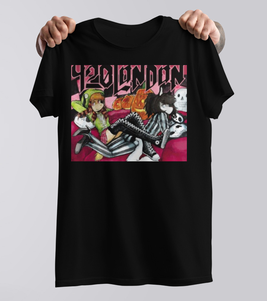 920 London Halloween Pumpkin Skeleton T-Shirt