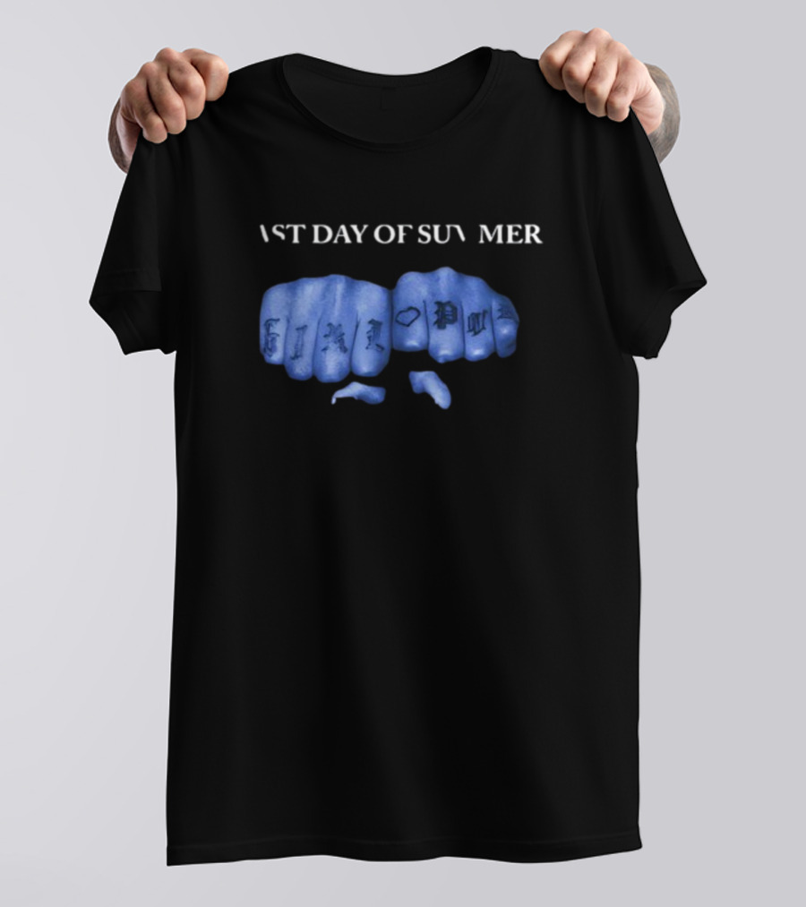 Summerwalker Last Day Of Summer Girl Power Knuckles Anniversary T-Shirt