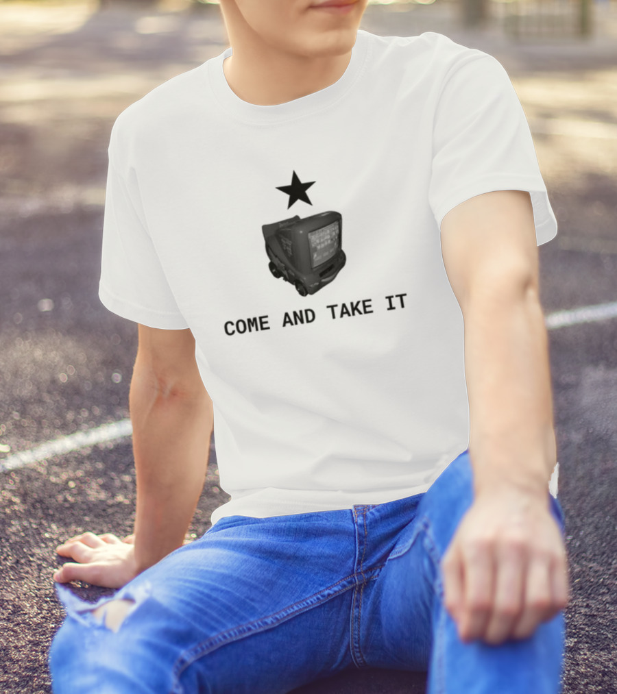Tenacityok Come And Take It Lightning Mcqueen TV Star T-Shirt
