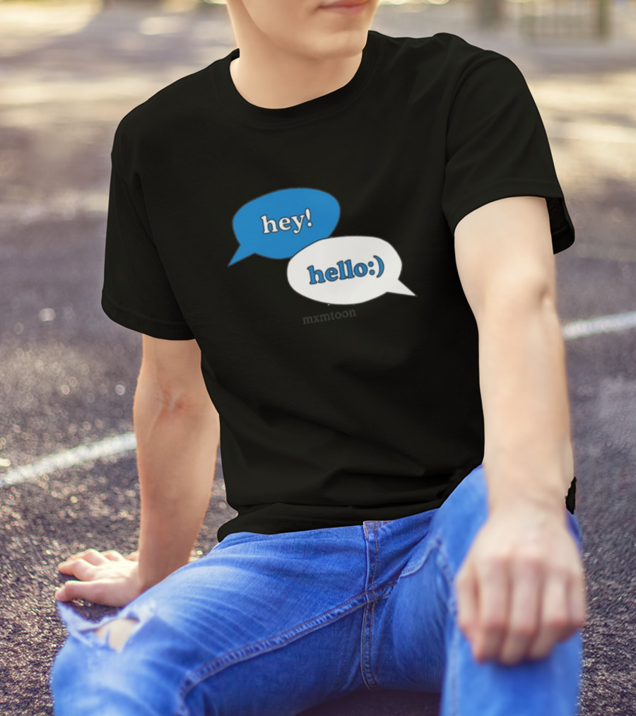 Hey Hello:) Mxmtoon Speech Bubbles T-Shirt