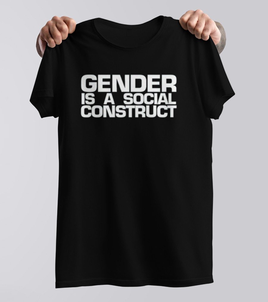 The Phluid Project Gender Is A Social Construct Black T-Shirt