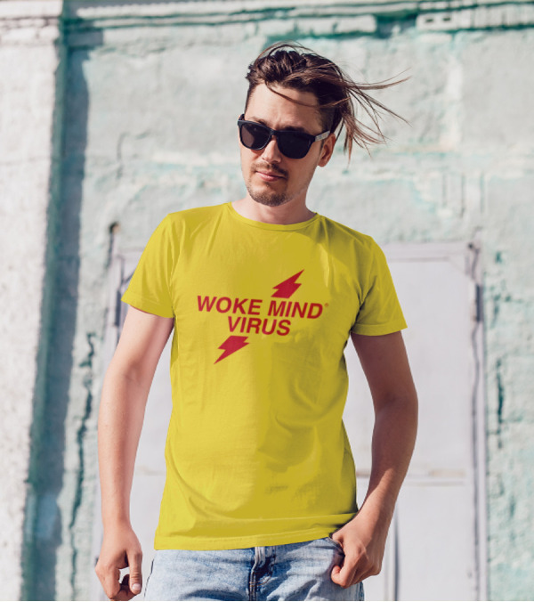 Woke Mind Virus Lightning Bolt T-Shirt
