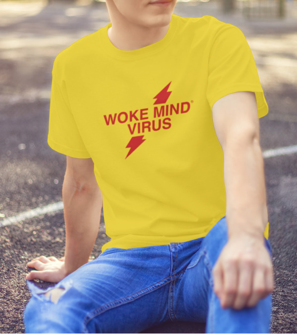 Woke Mind Virus Lightning Bolt T-Shirt