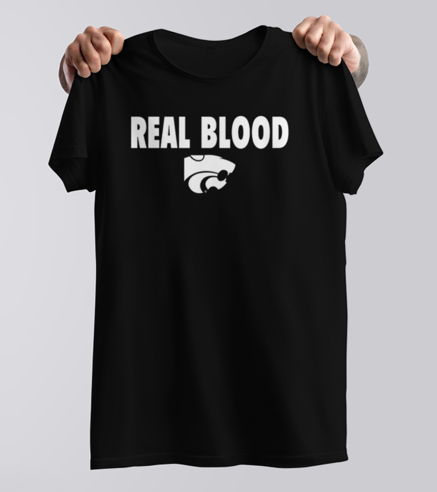 K-State Basketball Real Blood Wildcats T-Shirt