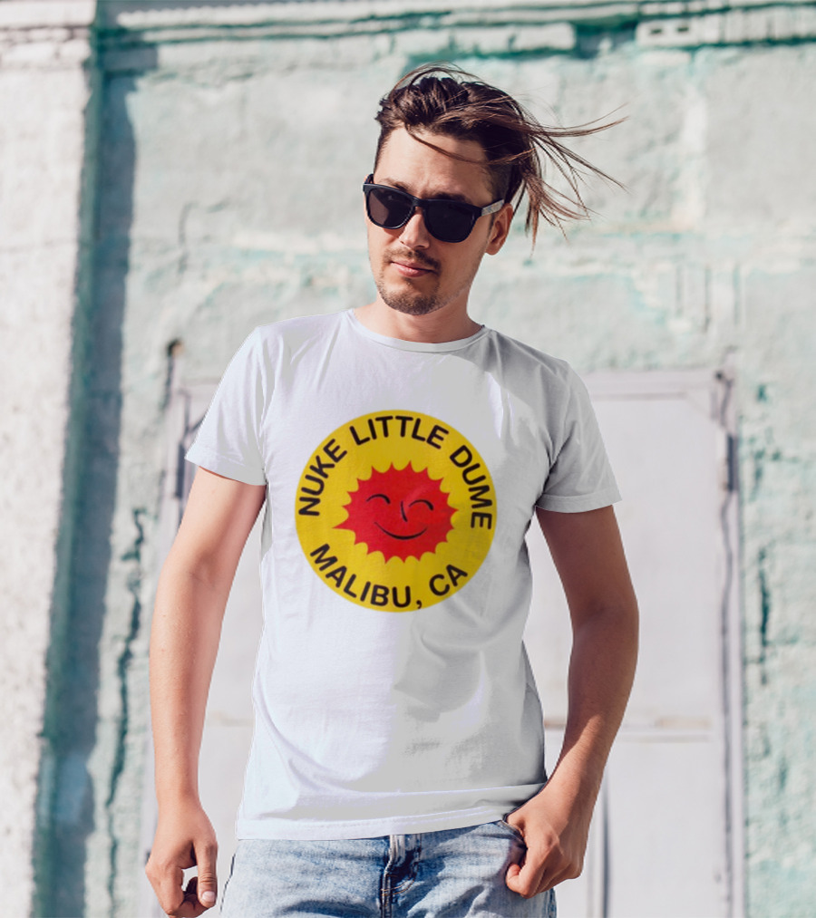 Nuke Little Dume Malibu CA Smiling Sun T-Shirt
