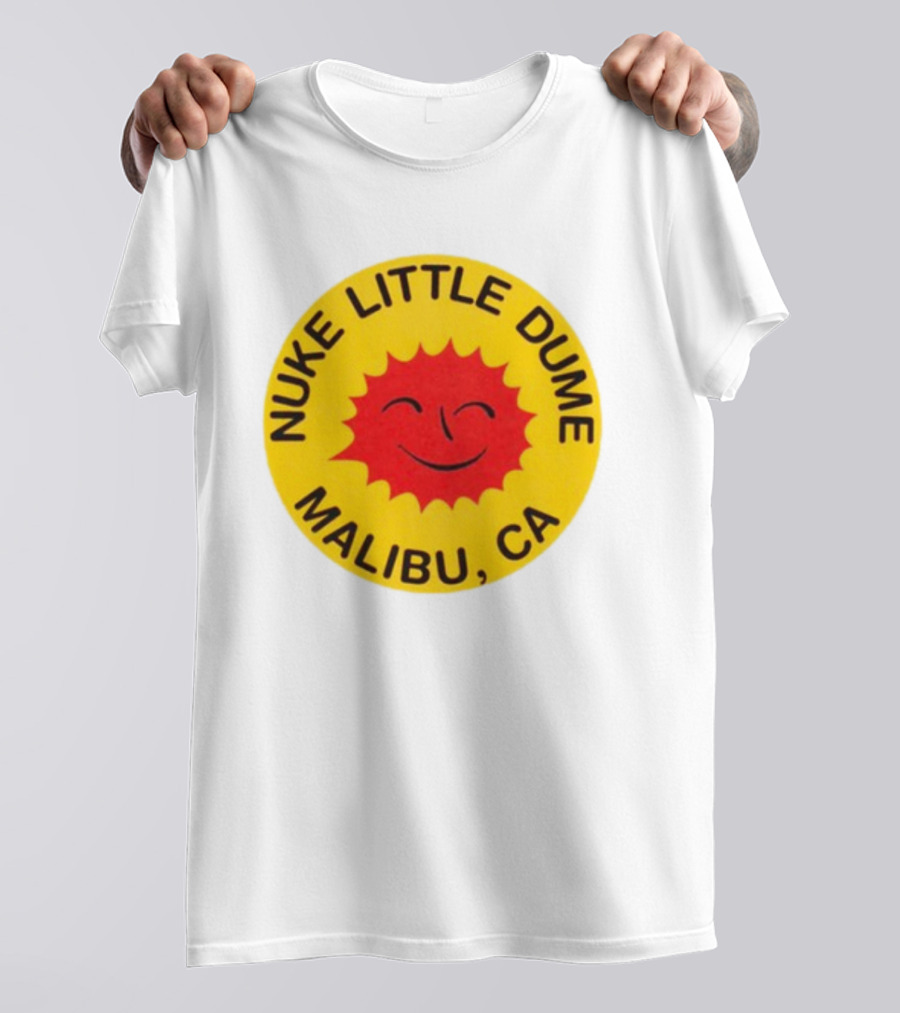 Nuke Little Dume Malibu CA Smiling Sun T-Shirt