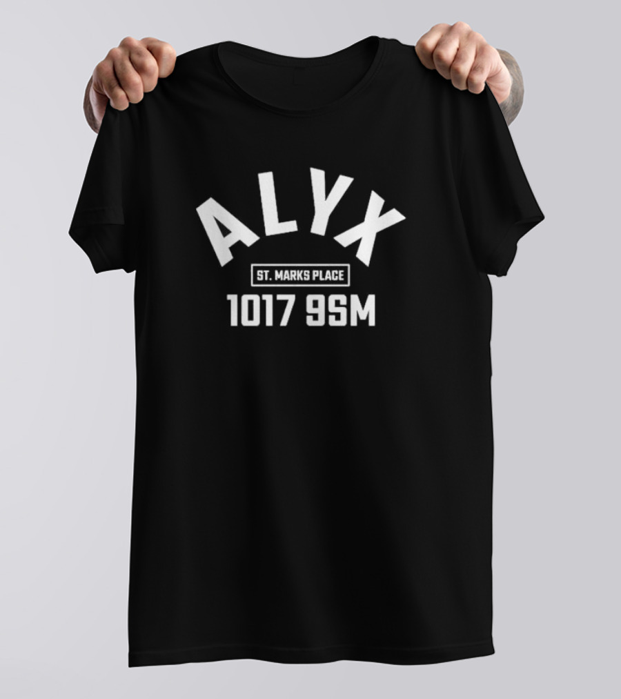 Louis Tomlinson 1017 Alyx 9Sm St. Marks Place Arch Black T-Shirt