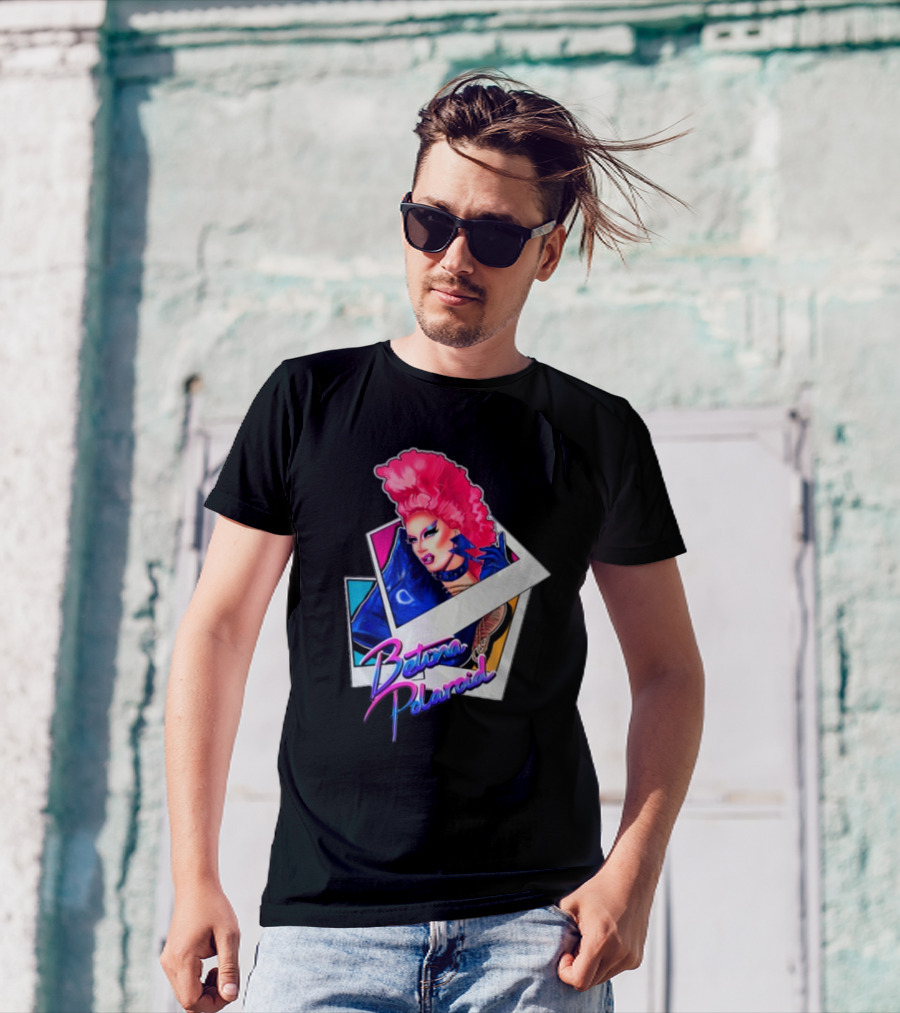 Betina Polaroid Vibrant Drag Persona In T-Shirt
