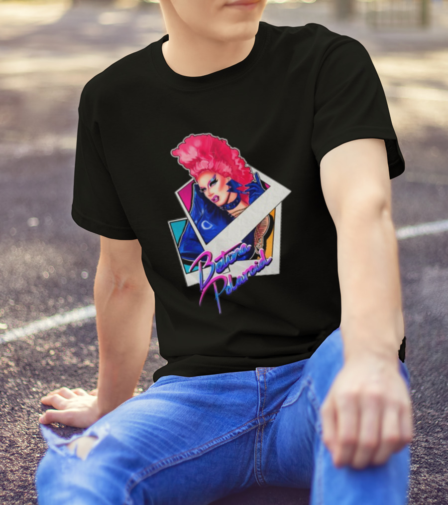 Betina Polaroid Vibrant Drag Persona In T-Shirt